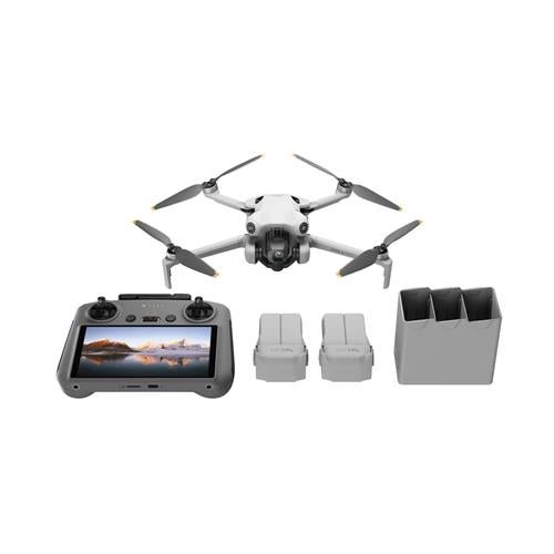 DJI Mini 4 Pro Drone with RC 2 Controller - Fly More Combo, 4K Camera, 34 Mins Flight Time, Under 249g, Perfect for Aerial Photography & Travel Adventures