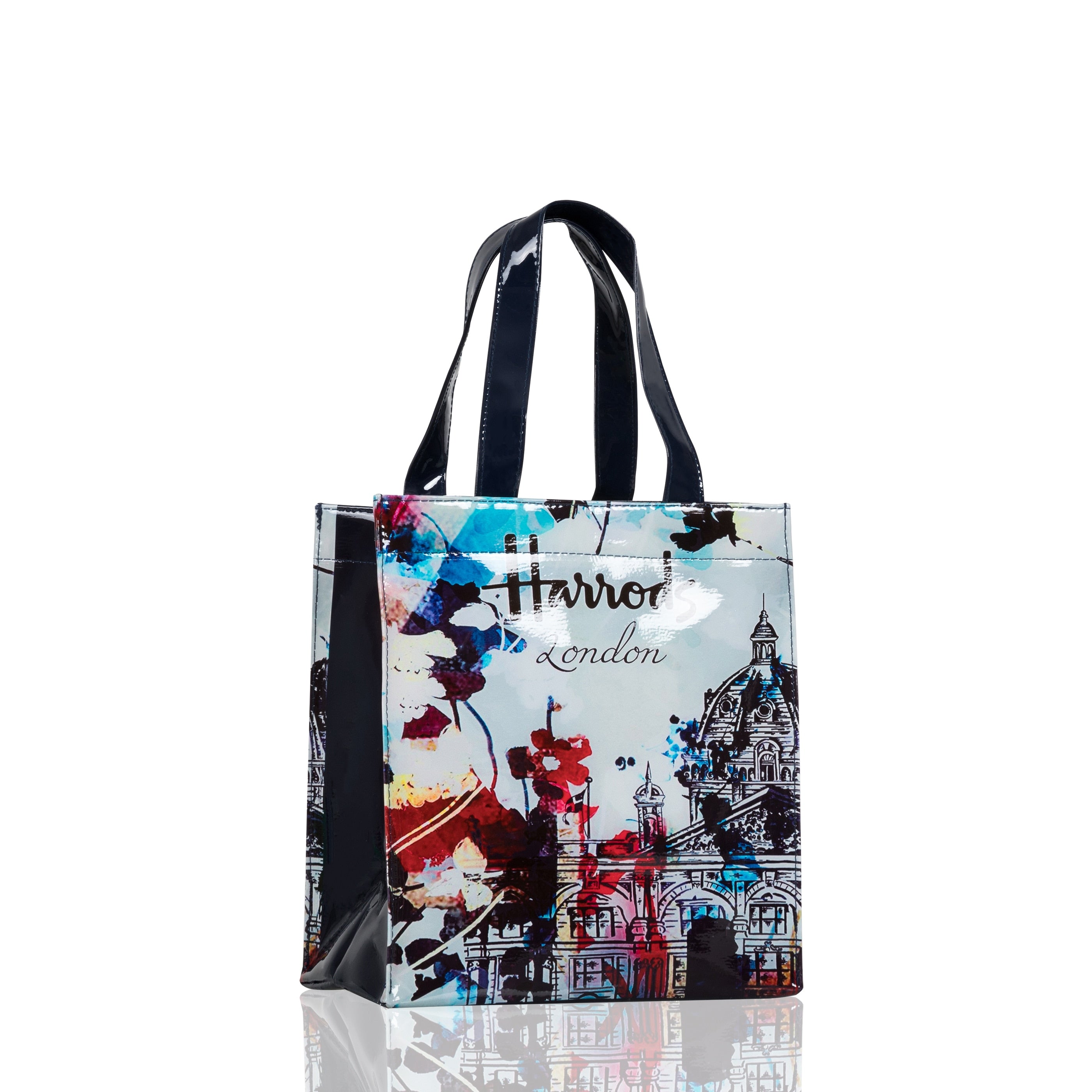 Eco-Friendly Women's Floral Tote Shopping Bag - Reusable Grocery Bag for Beach, Market & Daily Use