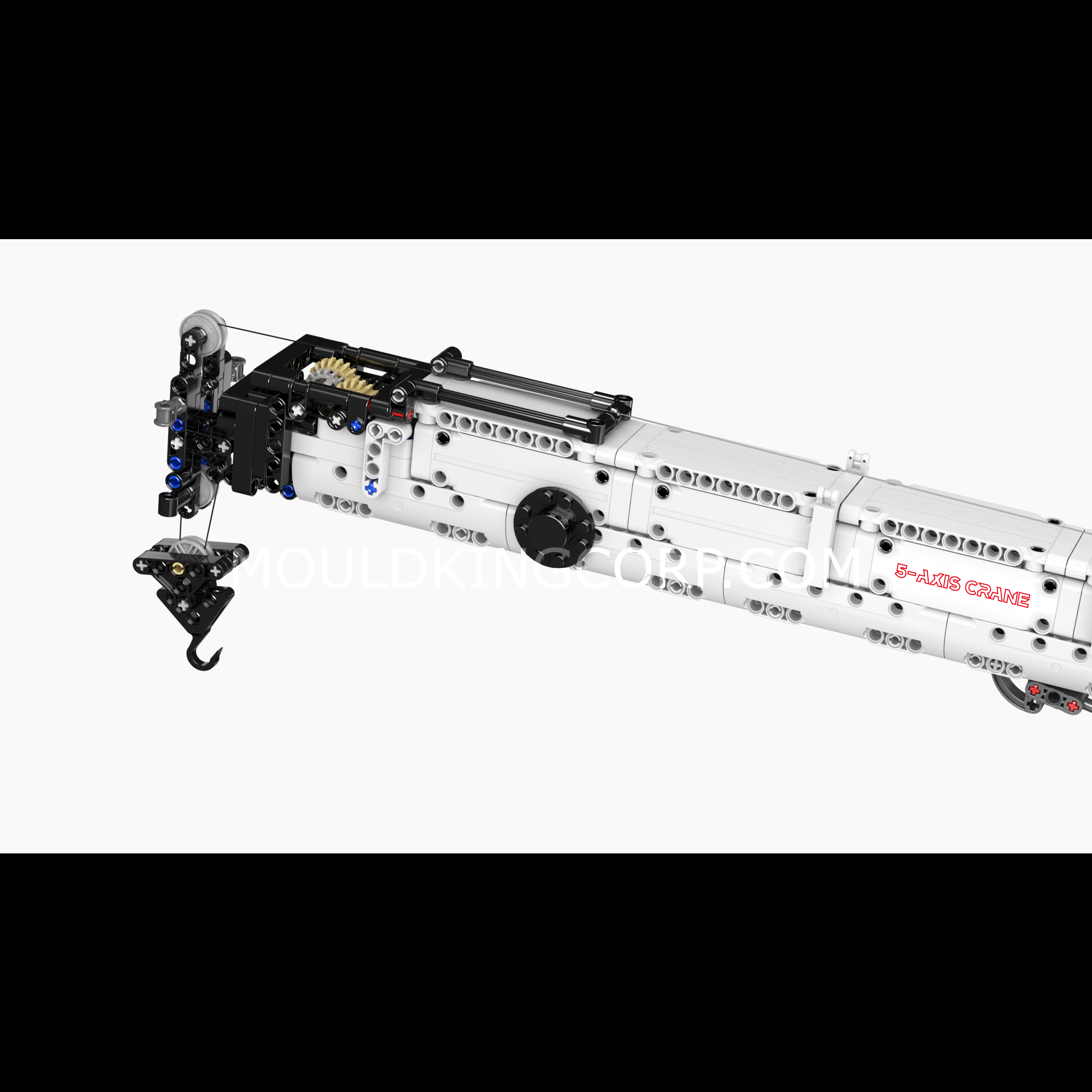 Mould King 17075 Remote Control LTM 1110 Crane Truck Building Kit - 3,248 Piece Construction Set for Adults & Teens | STEM Educational Toy, Engineering Model for Home & Office Display