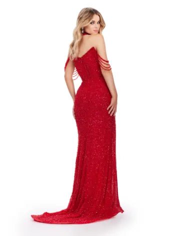 ASHLEYLauren Women's Elegant Floral Print A-Line Dress 11598 - Perfect for Parties, Weddings & Special Occasions