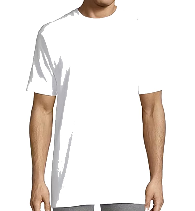 Stafford Crew Neck White T-Shirt 3-Pack - 100% Cotton Soft Basic Tees for Men (Small) - Perfect for Casual Wear, Layering & Everyday Comfort