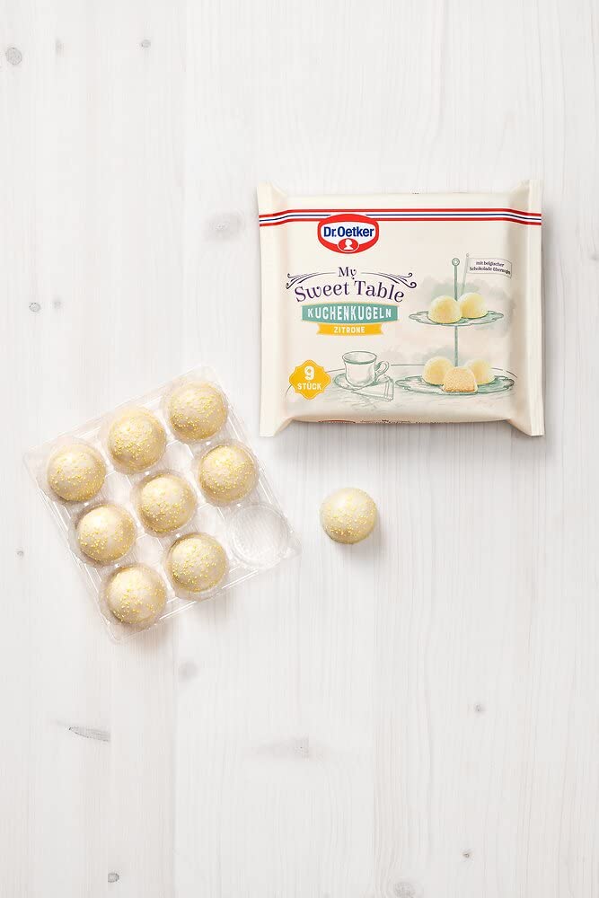 Dr. Oetker My Sweet Table - 8-Piece Mini Cake Set (Chocolate & Lemon Bundt Cakes, Chocolate Flockina & Lemon Cake Balls) - Perfect for Parties, Dessert Buffets & Gift Giving