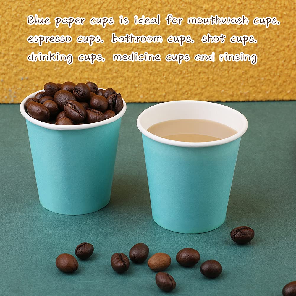 100 Pack 3 oz Disposable Paper Cups - Small Espresso & Mouthwash Cups for Home, Party, Picnic - Perfect for Beverages, Snacks & Bathroom Use