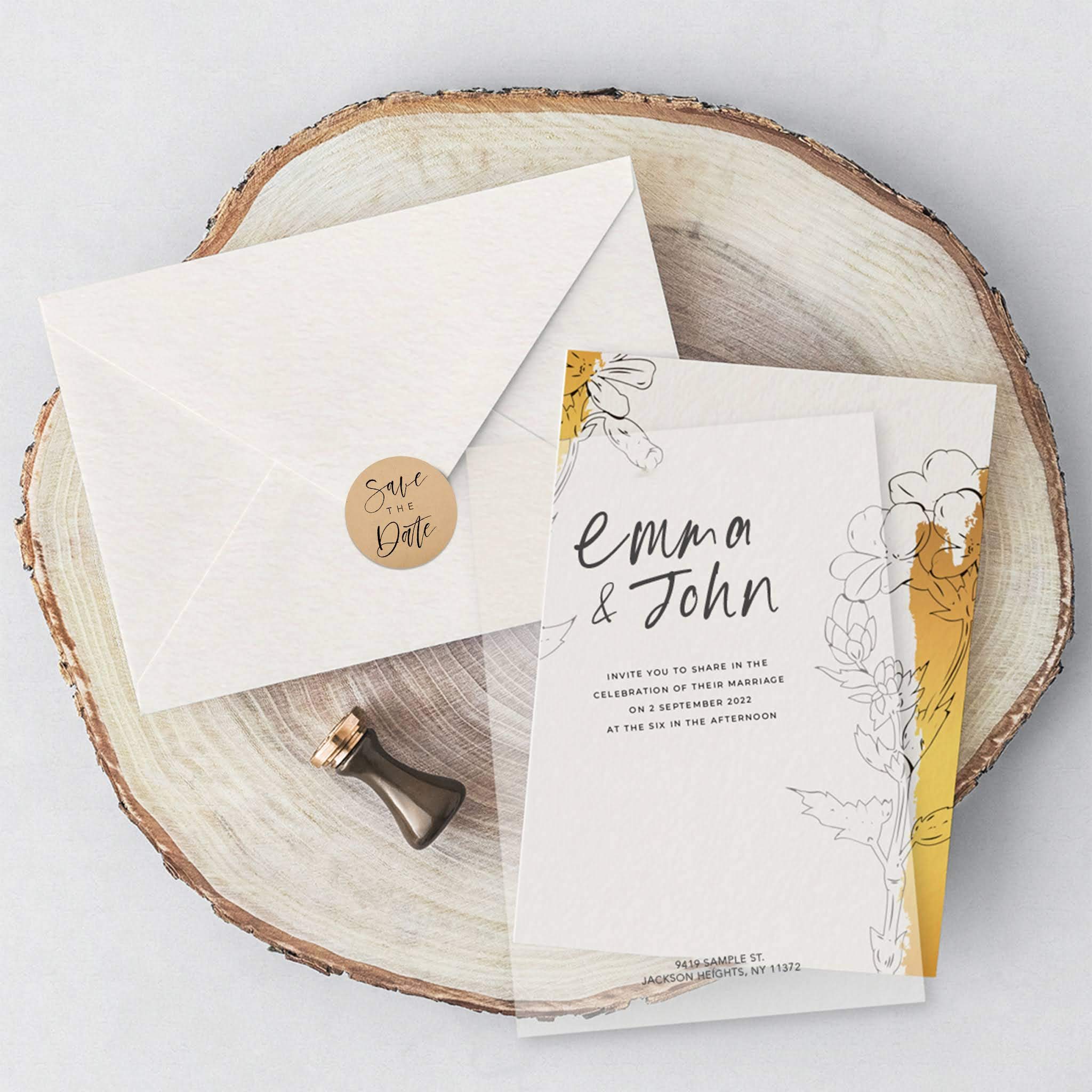 Save The Date Stickers - 2 Inch Round Kraft Brown Wedding Seals with Modern Cursive Design - 120-Pack for Invitations, Envelopes & Stationery - Perfect for DIY Wedding Planning & Bridal Shower Decorations