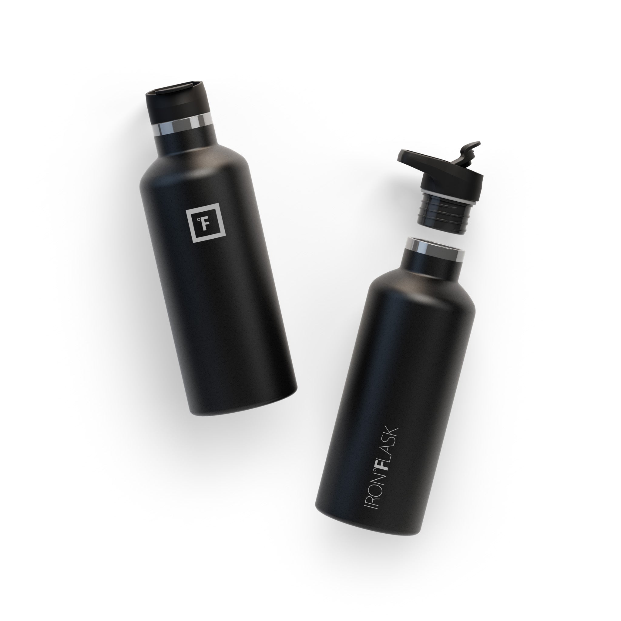 32 Oz Narrow Mouth Water Bottle with Spout Lid - Leak Proof Stainless Steel Insulated Water Bottle for Hiking, Gym & Outdoor Activities