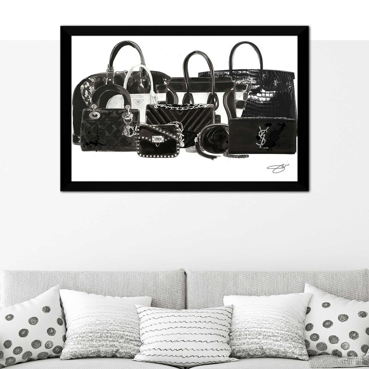Stylish Jodi Print Acrylic Tote Bag - Trendy & Durable for Work, Gym, or Shopping | Bag Goals Collection