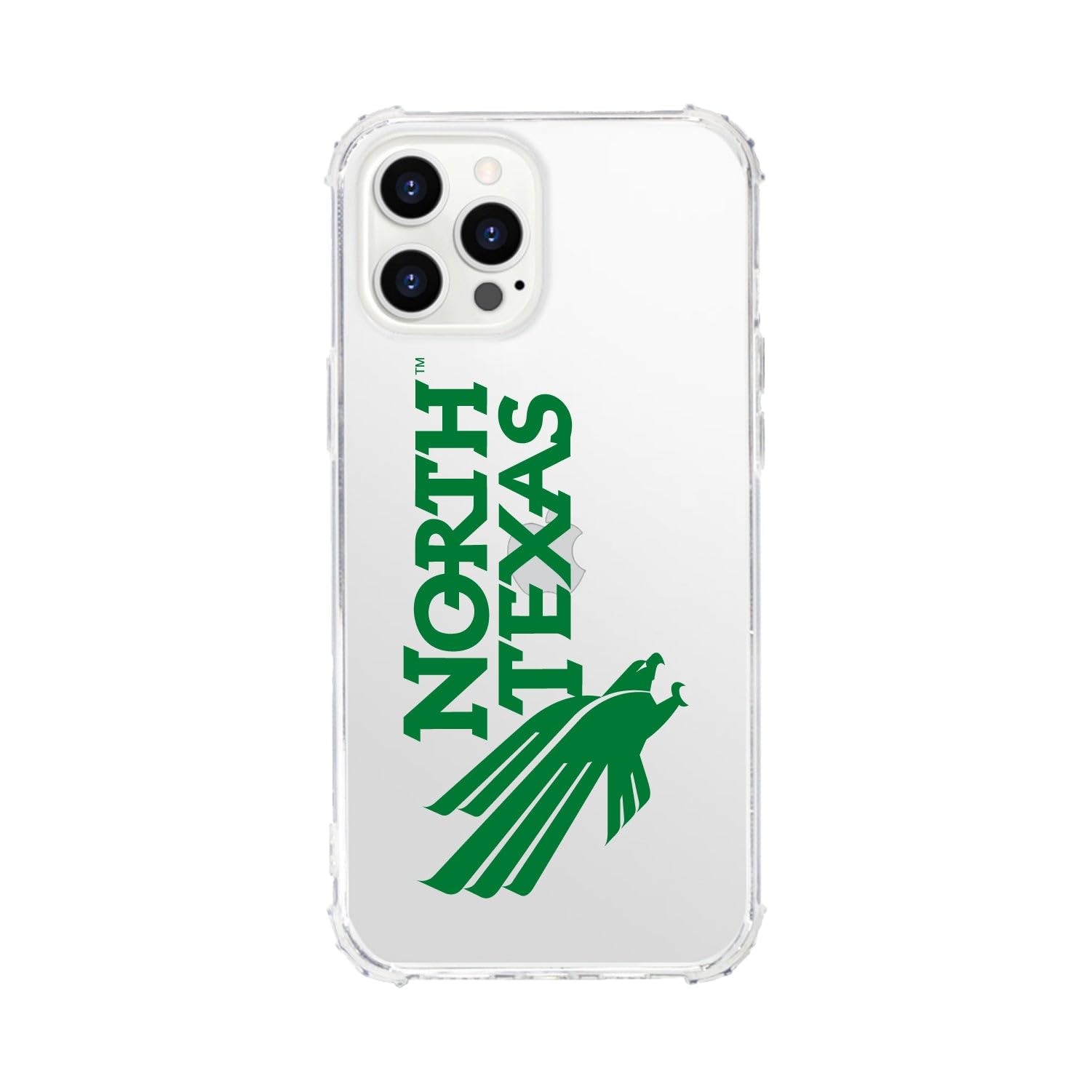 OTM Essentials Rugged Phone Case for iPhone 13 Pro - Shockproof Protective Cover with Reinforced Edges, Classic White Design | Perfect for University of North Texas Students & Active Lifestyles