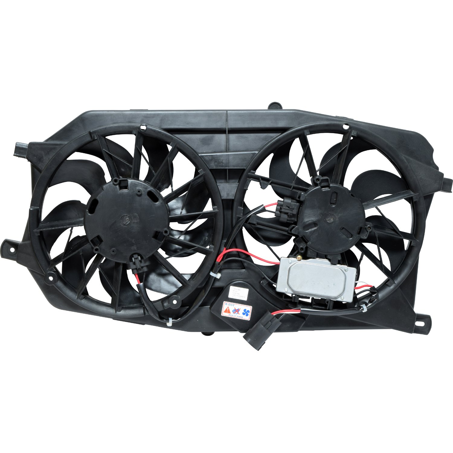 Universal Air Conditioner FA 50266C Dual Radiator and Condenser Fan Assembly - Replacement Cooling Fan for HVAC Systems - Perfect for Home, Office, and Commercial AC Units