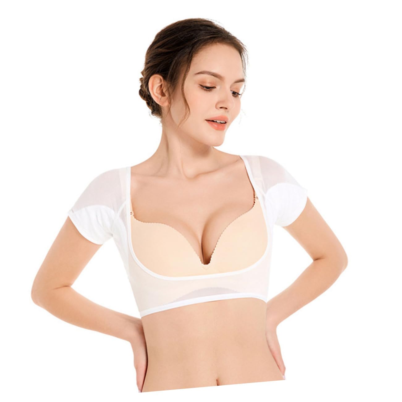 Women's Reusable Armpit Sweat Pads - 3-Piece Stretchy Underarm Sweat Absorber for Sports, Fitness & Outdoor Activities | Gym, Yoga, Running & Workout Essentials