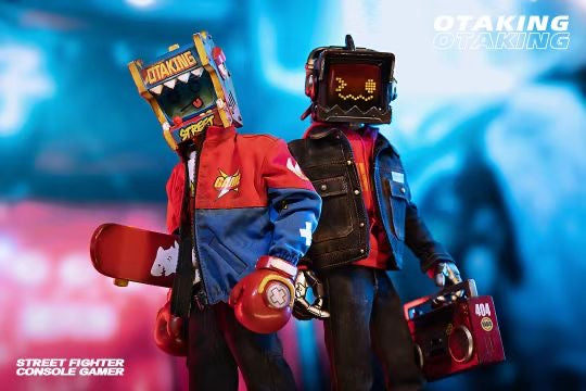 OtaKing Studio OC Street Fighter & Console Gamer - Premium Arcade Fighting Game & MTV Teen Style for Gaming Enthusiasts | Perfect for Home Arcades, Gaming Rooms, and Retro-Themed Parties