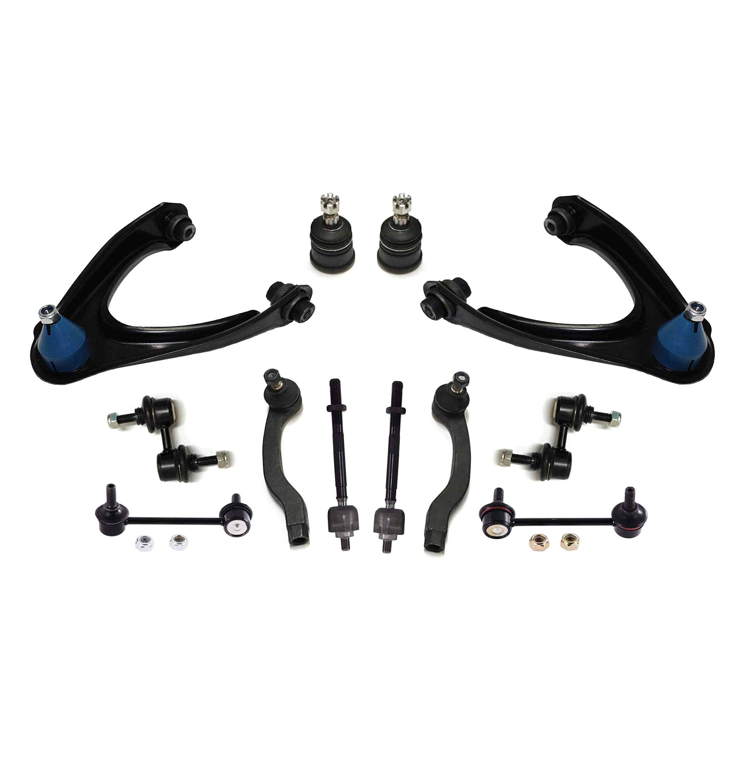 12-Piece Front & Rear Suspension Kit for Honda CR-V 1997-2001 - Upper Control Arms, Tie Rod Ends, Sway Bar Links & Lower Ball Joints | Complete Replacement Set for Smooth Ride & Enhanced Handling | Perfect for DIY Repairs & Professional Mechanics