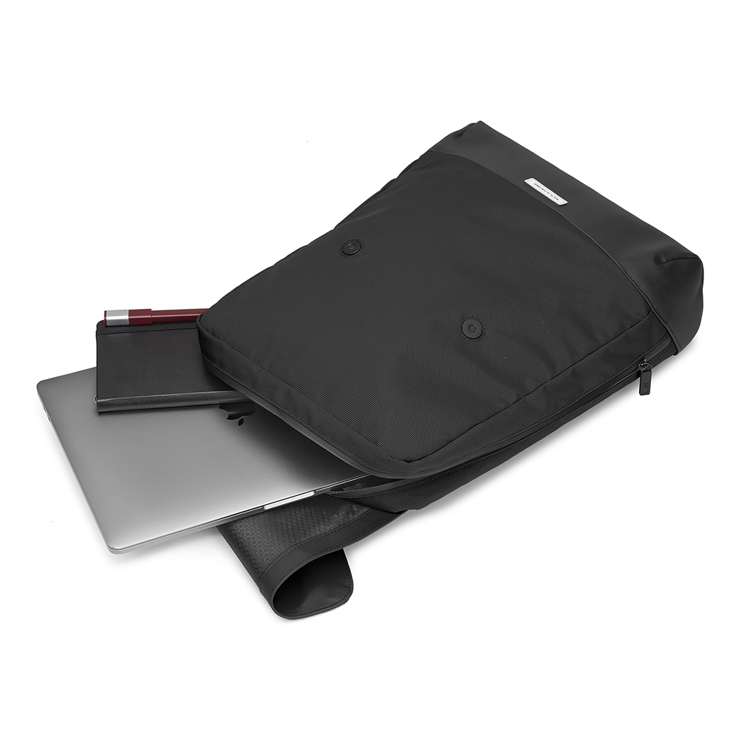 Moleskine Metro Collection Slim Laptop Backpack - Lightweight Tablet & 15 Inch Laptop Backpack (31x42x10cm) - Perfect for Work, School & Travel - Black