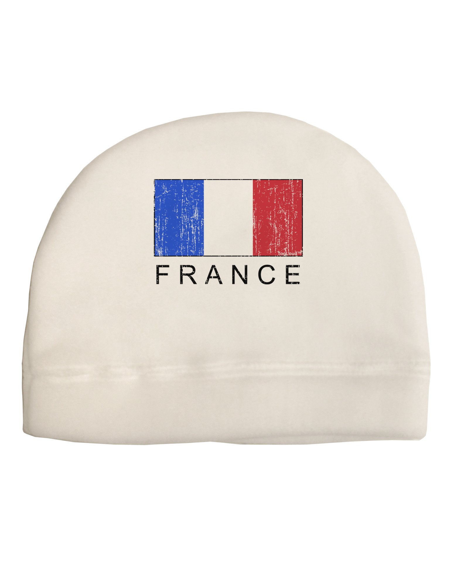 Distressed French Flag Fleece Beanie Hat - France Text Design for Men & Women | Perfect for Winter Sports, Outdoor Activities & Casual Wear