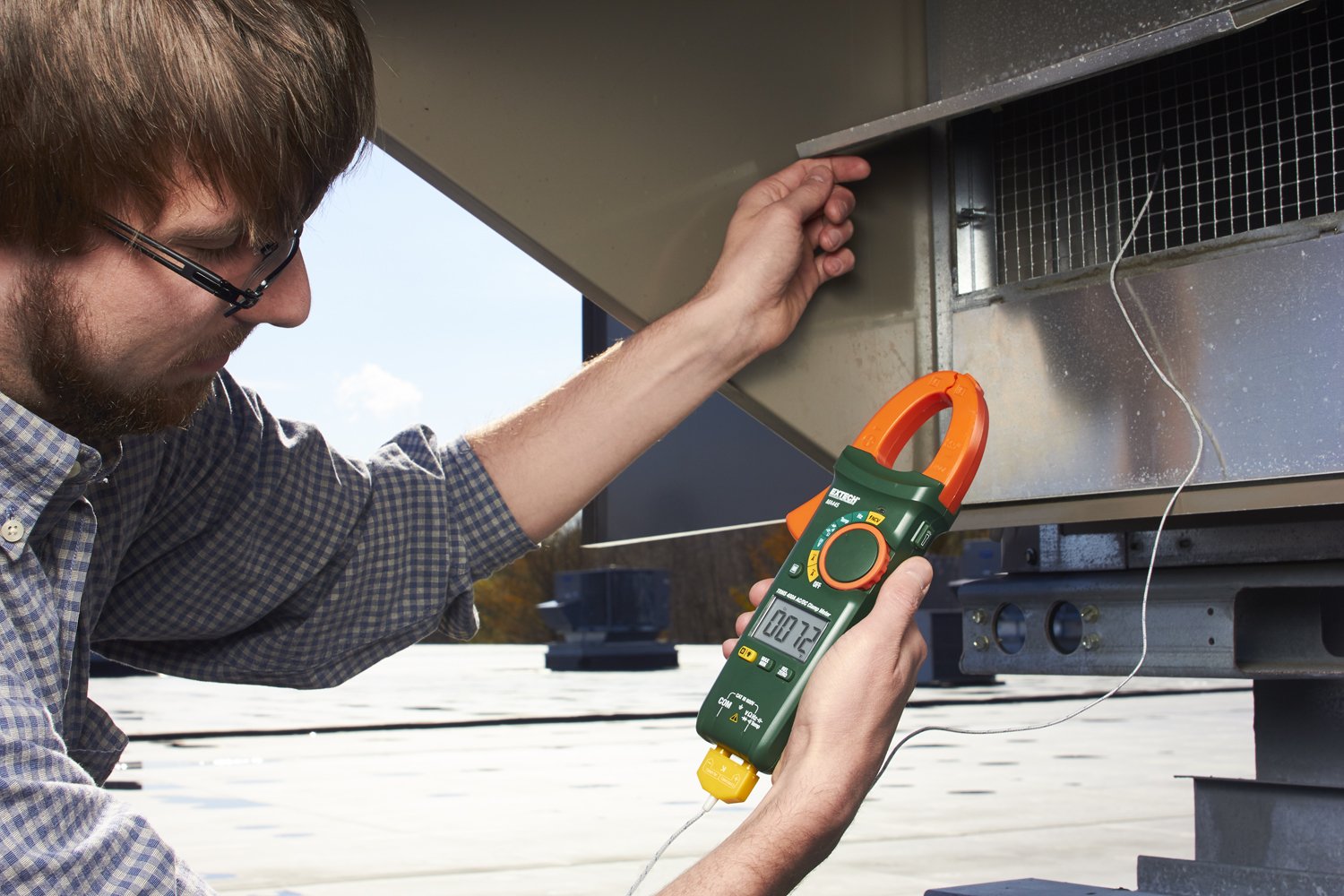 Extech MA445 True RMS 400A AC/DC Clamp Meter with Non-Contact Voltage Detection (NCV) - Professional Electrical Testing Tool for Electricians, HVAC Technicians & Home DIY Use