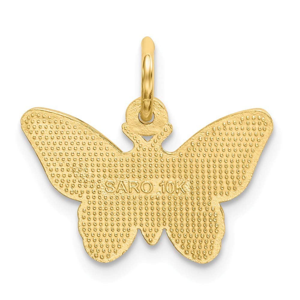 10K Yellow Gold Butterfly Charm Pendant - Roy Rose Jewelry | Elegant Dainty Necklace for Women | Perfect Gift for Birthday, Anniversary & Valentine's Day