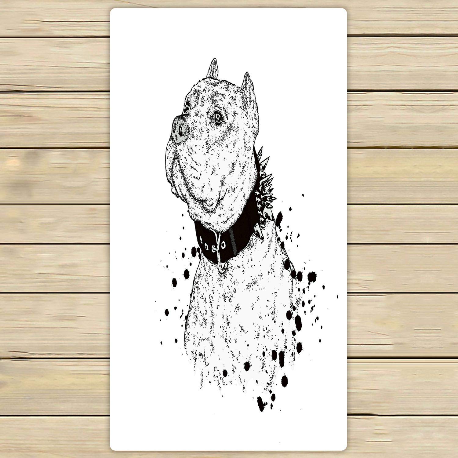 ABPHQTO Premium Pit Bull Print Towels - 30x56 Inch Soft, Absorbent Bath, Beach & Pool Towel for Travel, Gym & Spa - Perfect for Dogs Lovers & Pet Themed Home Decor