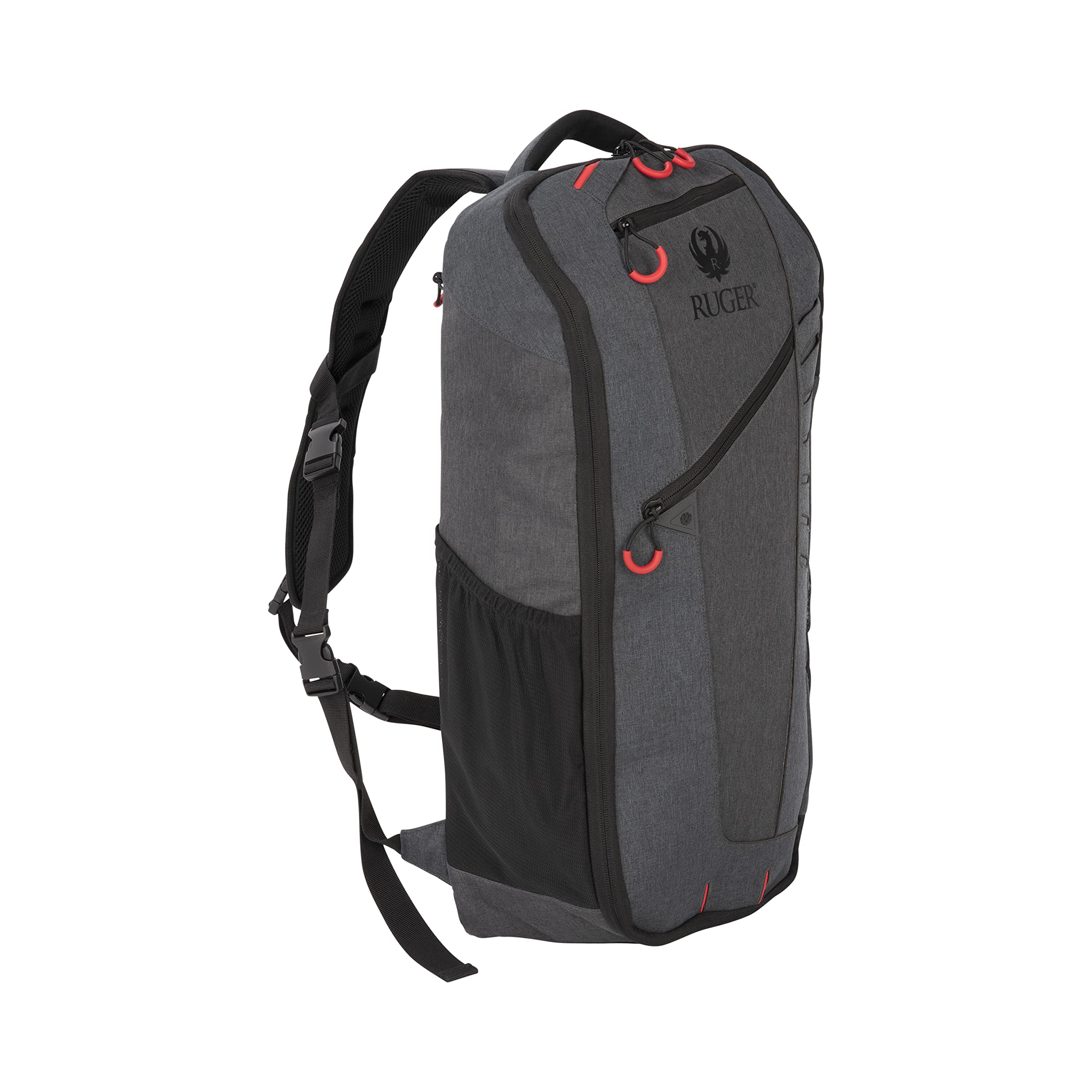 Allen Company Ruger 10/22 Takedown Rifle Backpack - Fits Ruger PC Carbine & 10/22 Takedown Models - Tactical Shooting Range Accessories Storage - Dual Water Bottle Pockets - Gray/Charcoal - Perfect for Range Days & Outdoor Hunting Adventures