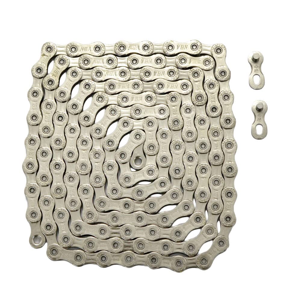 YBN S12E 12-Speed Electric Bike Chain 136 Links ST2180-N - Compatible with eBikes, Mountain Bikes & Road Bikes - Durable & Smooth Shifting for Commuting, Off-Road & Urban Riding