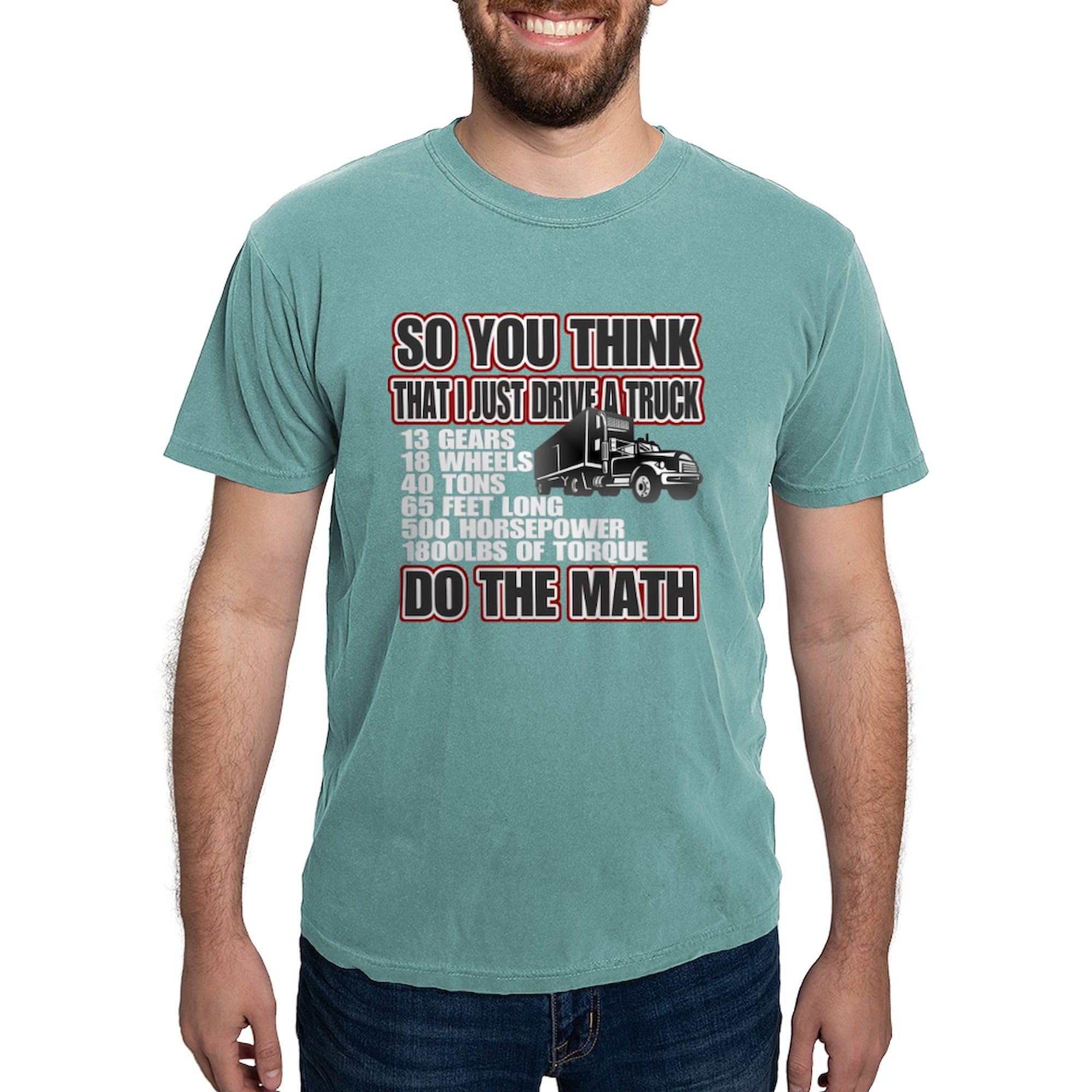 Men's 'Do The Math' Trucker T-Shirt by CafePress | Comfort Colors® Soft Cotton Tee for Casual Wear & Math Enthusiasts