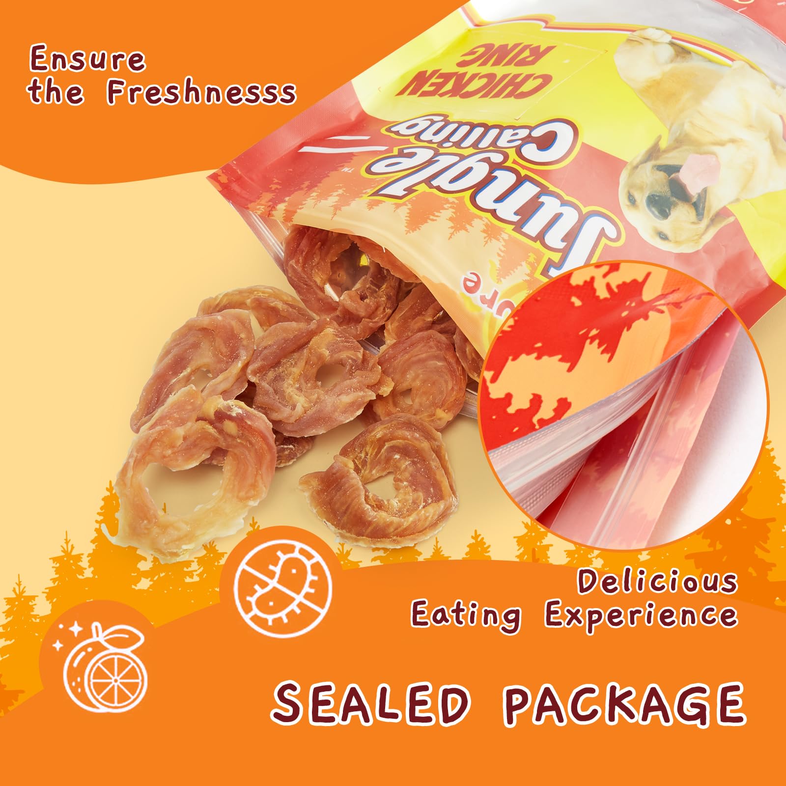 Premium Slow Roasted Chicken Jerky Dog Treats - High Protein, Rawhide Free Chews for Training - Supports Hip & Joint Health with Glucosamine - 10.6 oz - Perfect for Reward Training & Active Dogs