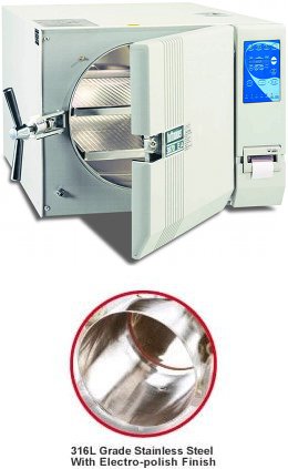 TUTTNAUR 3870EAP Large Capacity Automatic Autoclave Steam Sterilizer - 26L for Dental, Medical, Tattoo & Beauty Tools - Brand New for Clinics, Hospitals & Labs