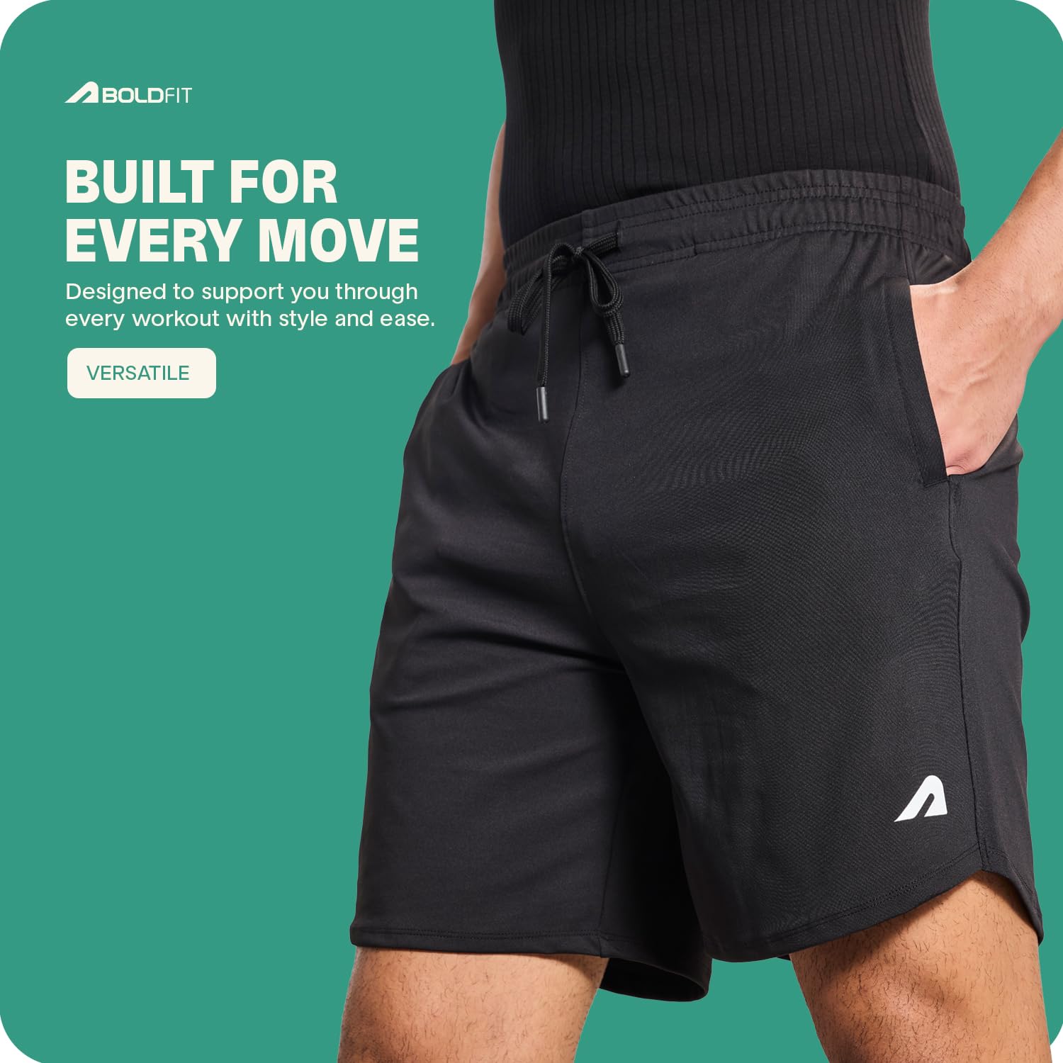 Boldfit Men's Gym Shorts - Quick Dry Workout Shorts for Men & Boys, Lightweight Training Shorts for Home, Gym & Sports | Perfect for Running, Basketball & Casual Wear