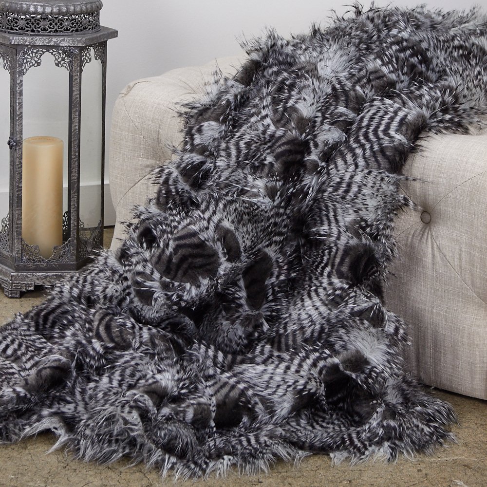 Plutus Porcupine Luxury Throw Blanket 60x72 Inches - Soft & Cozy Flannel Blanket for Bed, Couch, and Travel - Perfect for Winter Nights, Gifts, and Home Decor