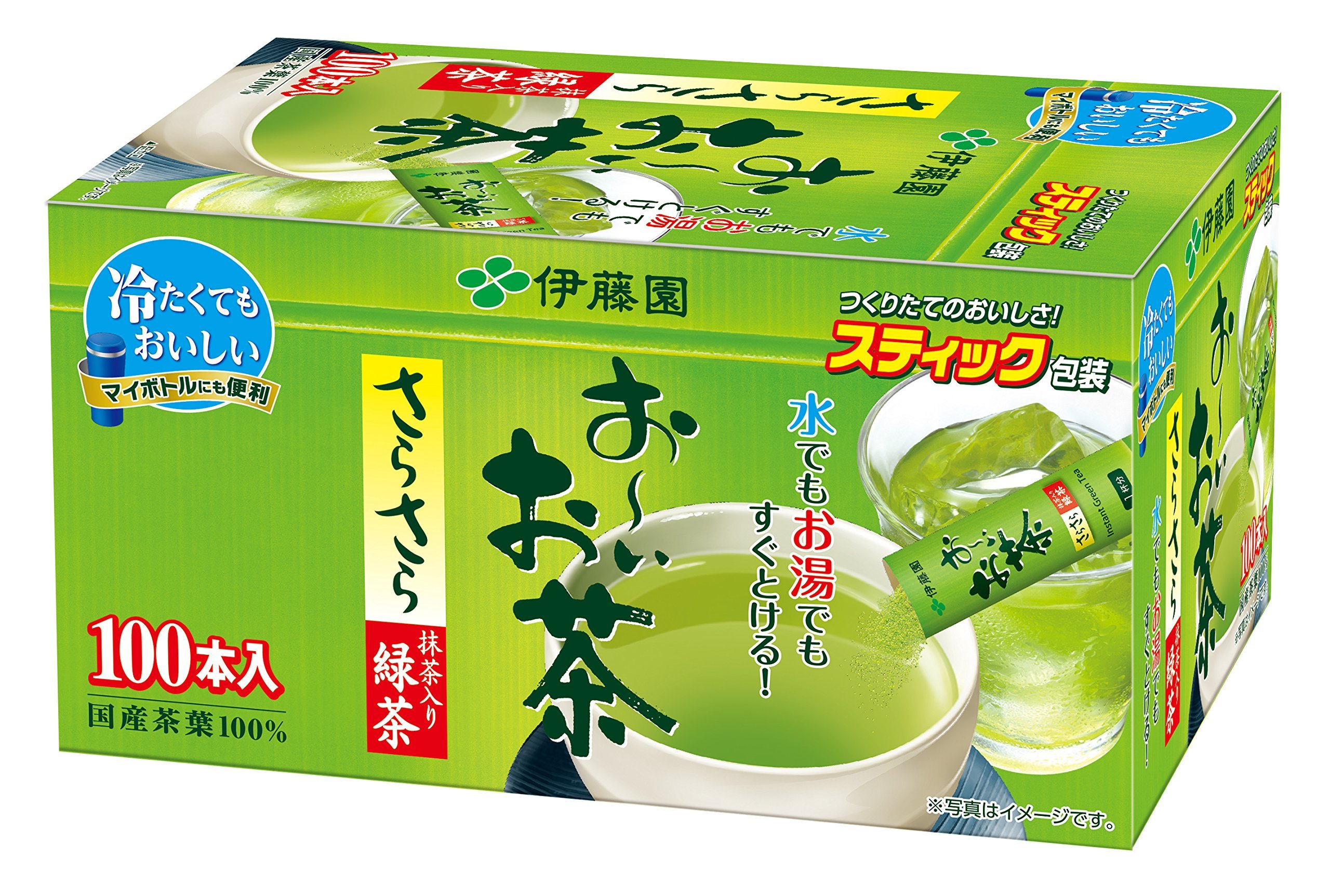 Ito En Oi Ocha Japanese Green Tea with Matcha Blend - Pack of 100 Tea Bags (Japan Import) - Perfect for Home, Office & Daily Energy Boost