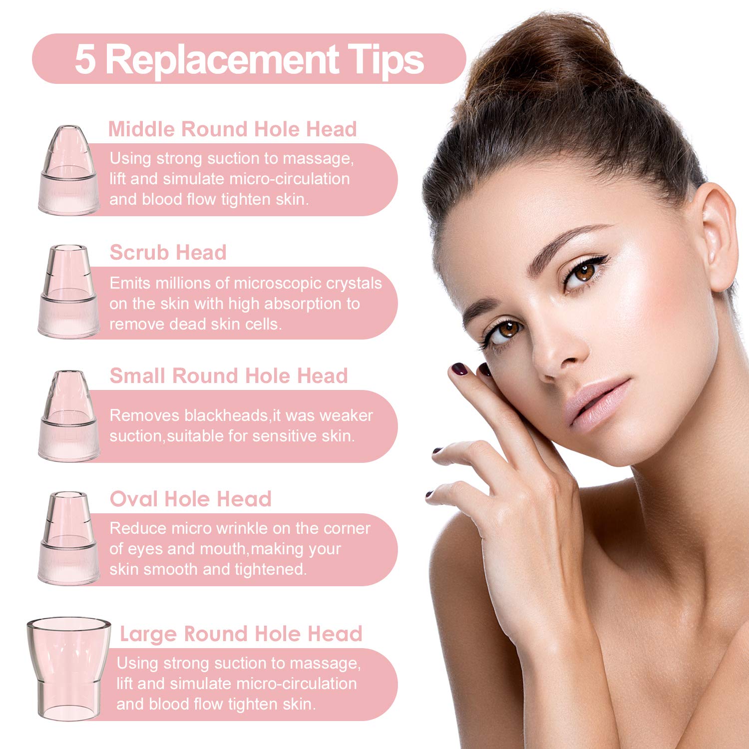 2021 Upgraded YONOY Blackhead Remover Vacuum - USB Rechargeable Pore Cleanser with Hot Compress, LCD Screen & Stand | Professional Facial Care Tool for Deep Cleansing & Skin Purifying at Home Spa