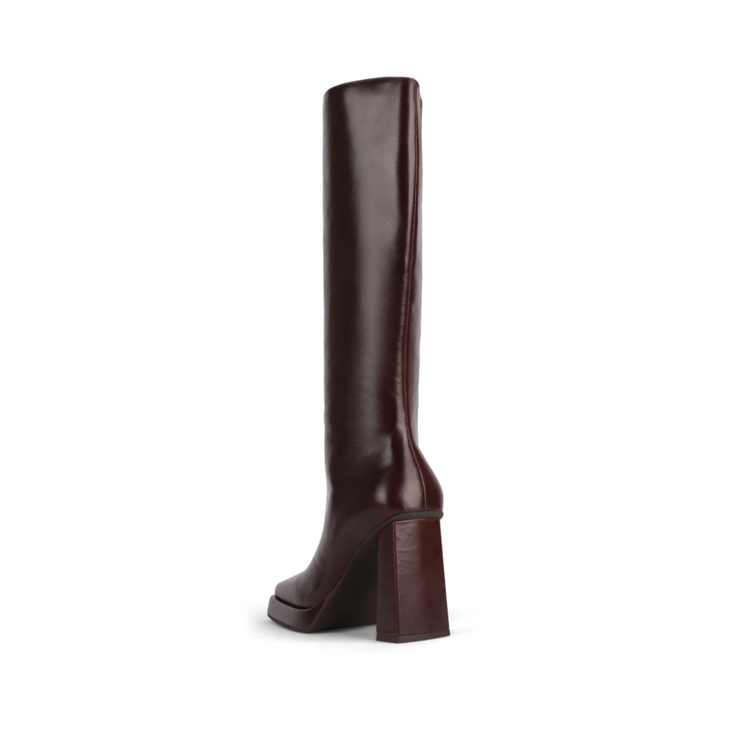 Jeffrey Campbell Women's Maximal Brown M Leather Boots - Stylish Chunky Heel Ankle Booties for Fall & Winter | Perfect for Casual Outfits, Date Nights & Office Wear