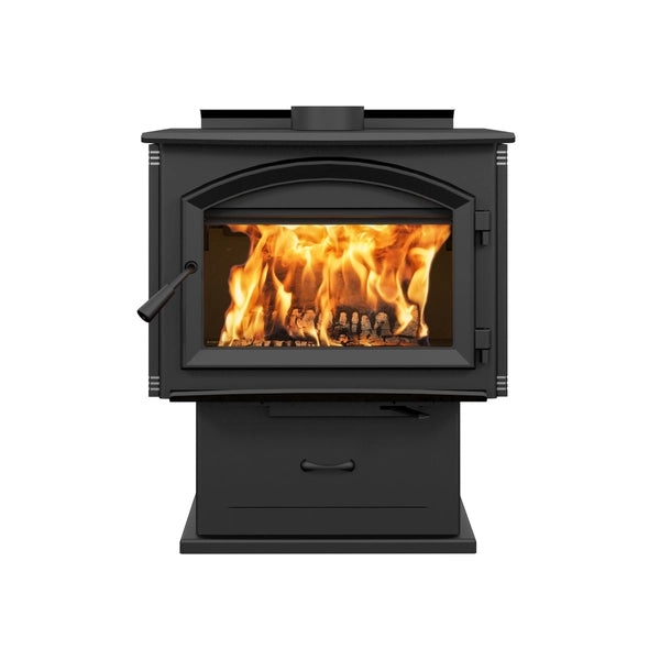 Enerzone Solution 3.5 Wood Burning Stove with Blower - Efficient Heating for Cabins, Homes & Outdoor Spaces