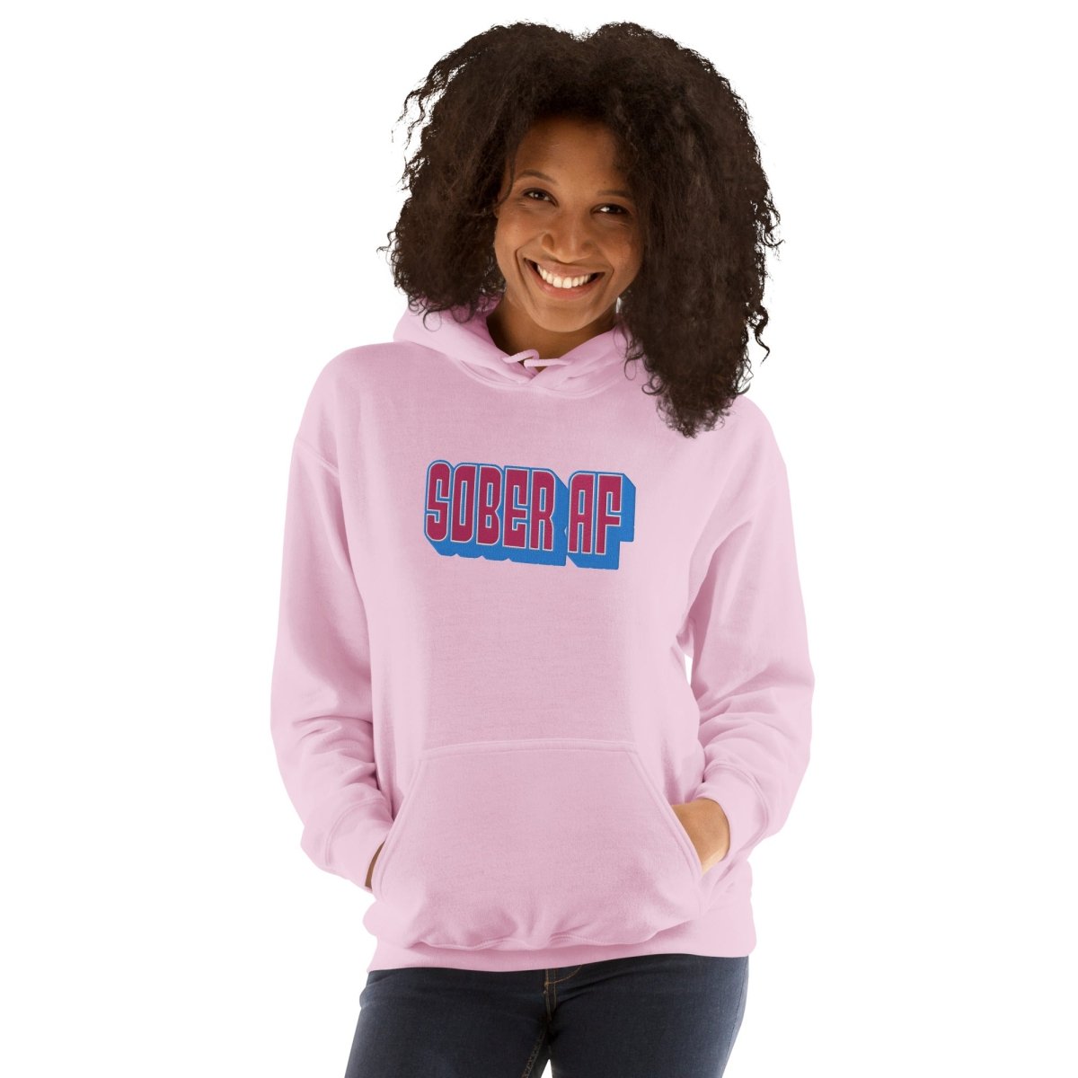 Sober AF Embroidered Premium Unisex Hoodie - Comfortable Pullover Sweatshirt for Men & Women | Perfect for Casual Wear, Street Style & Everyday Outfits