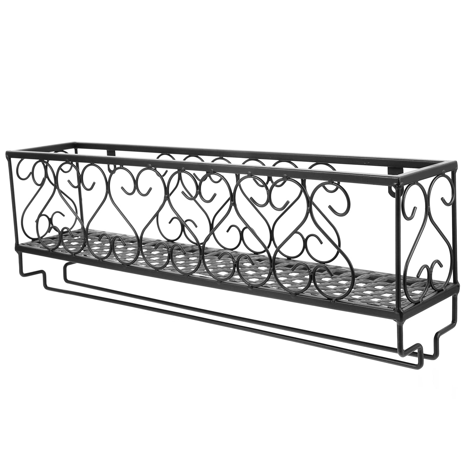Stainless Steel Wall Mounted Wine Glass Holder - 50cm Wine Rack Organizer for Stemware & Goblets | Kitchen Storage Basket for Wine Cups & Sundries | Perfect for Bars, Restaurants & Home Kitchens