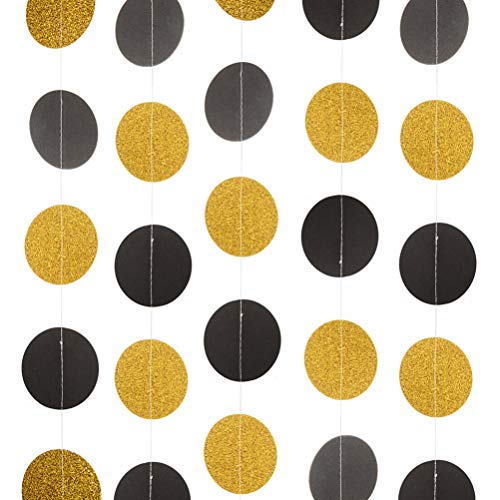 Black, Gold Glitter