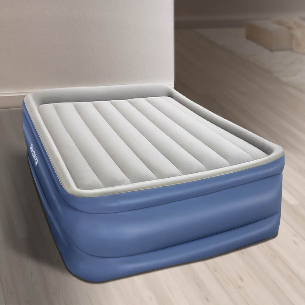 Bestway Air Bed Inflatable Mattress Queen Size - Portable Camping & Guest Bed for Indoor/Outdoor Use