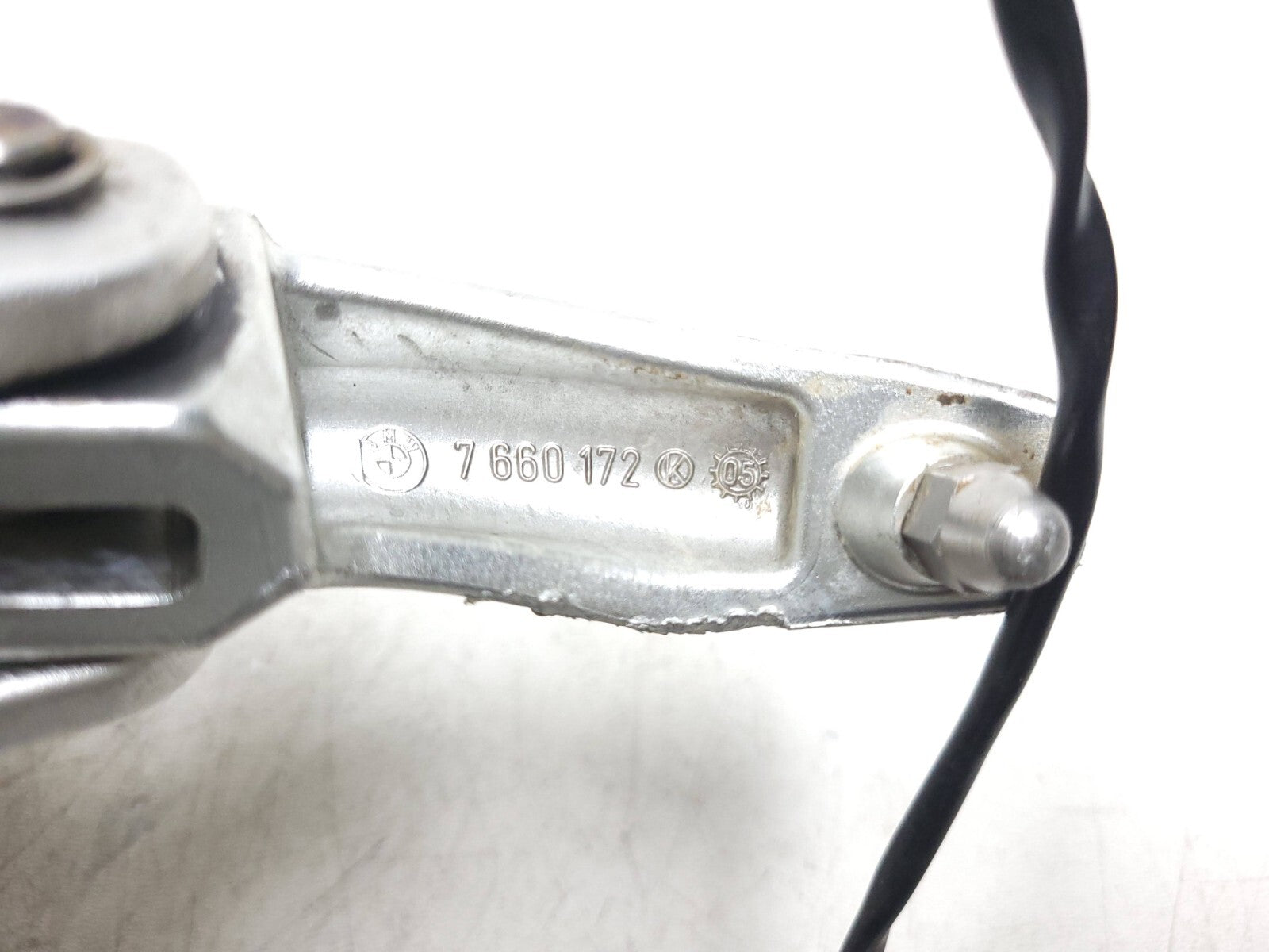 05-08 BMW K1200R K1200 Right Front Foot Peg & Brake Pedal with Master Cylinder - OEM Replacement Part for Motorcycle Repair & Riding Comfort