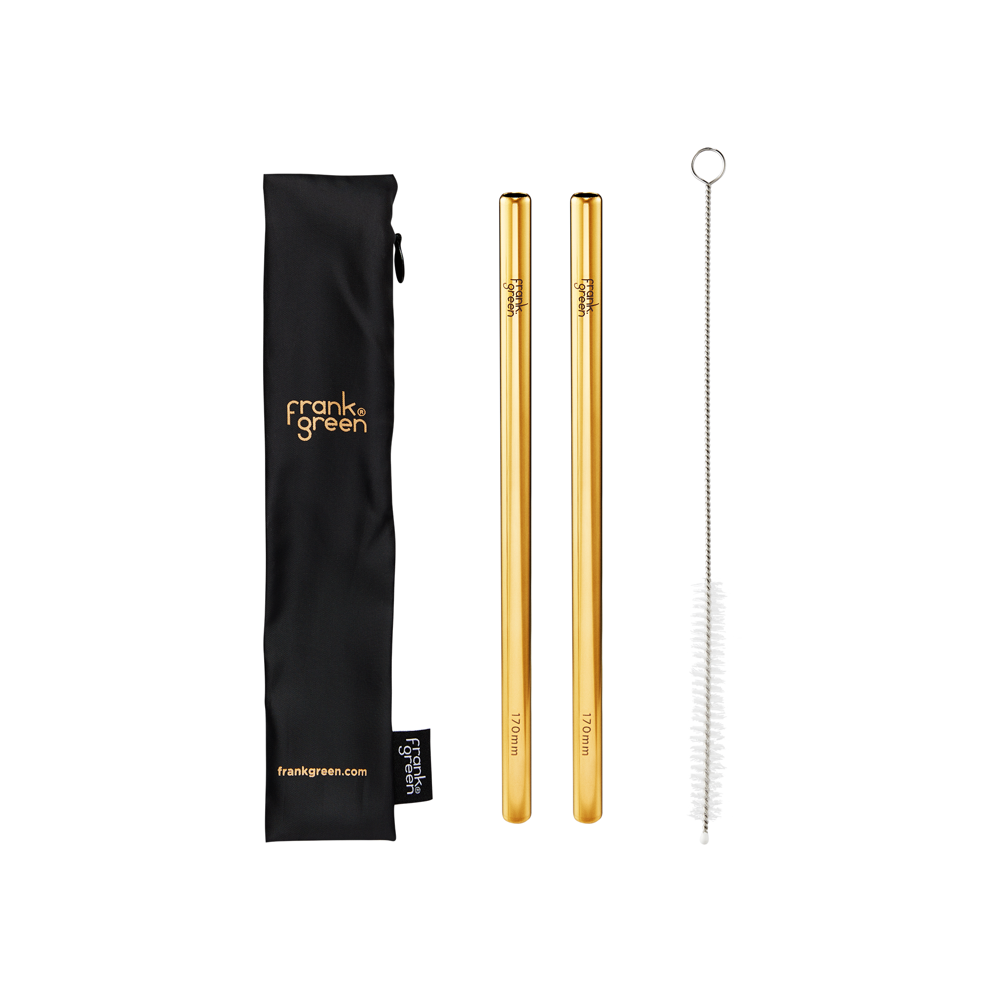 Eco-Friendly Reusable Stainless Steel Straws Set - 6.7 Inches (170mm) - Perfect for Smoothies, Iced Coffee, and Cocktails at Home or On-the-Go