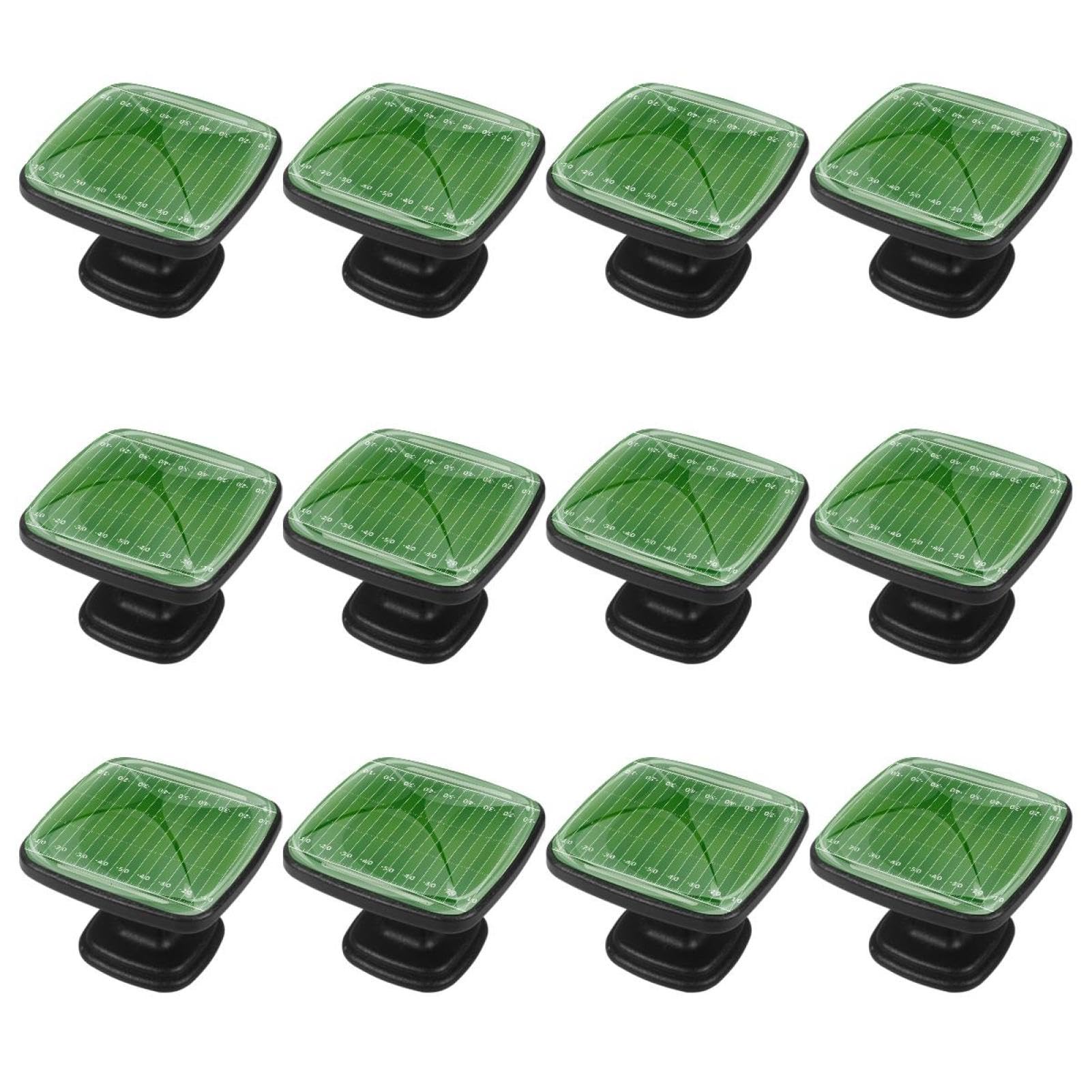 12Pcs American Football Field Cabinet Handles & Drawer Knobs - Dresser Knobs for Bedroom Furniture, Kitchen Cabinets, Bathroom Vanity - Matte Black Hardware Pulls for Home Decor & DIY Projects