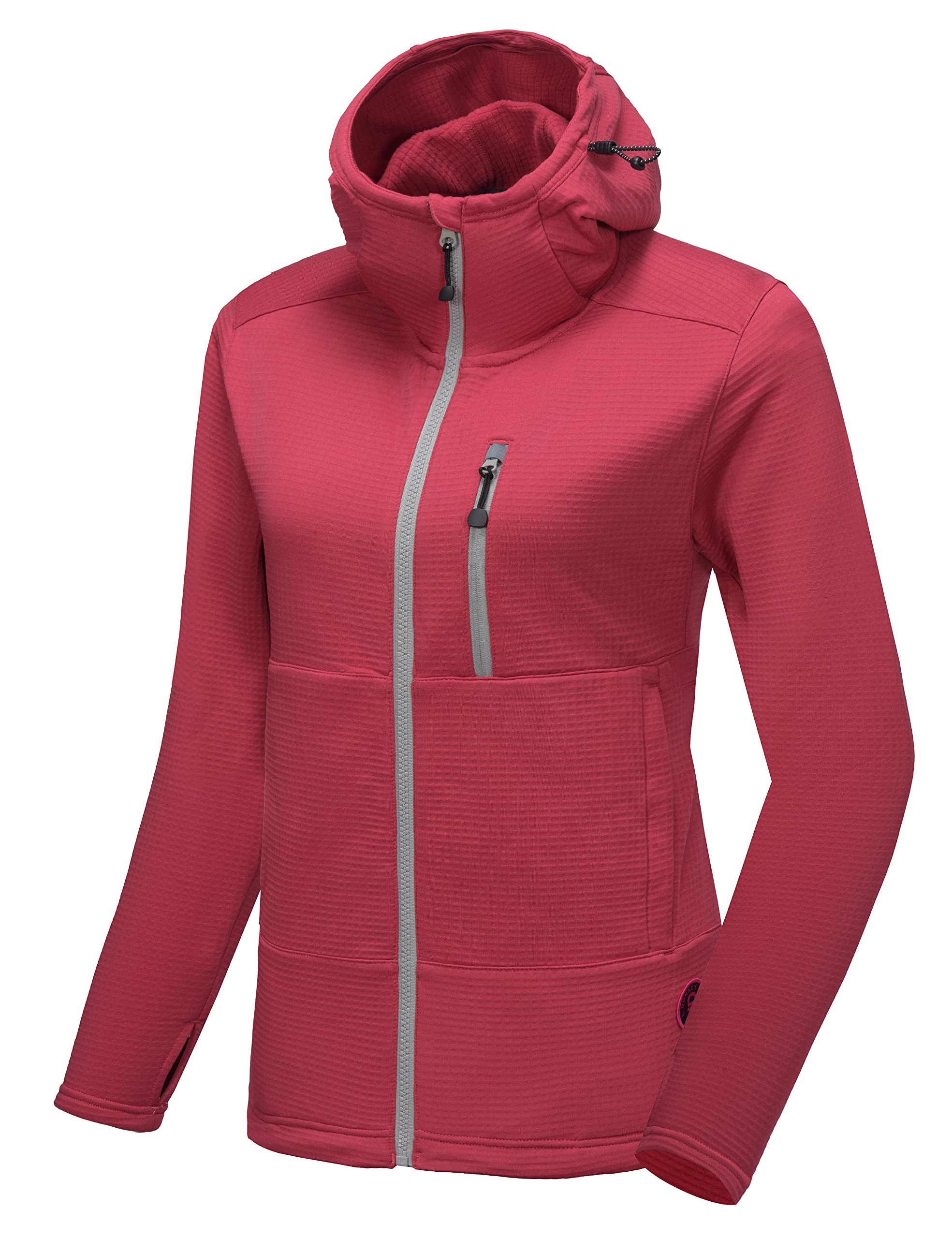 Little Donkey Andy Women's Lightweight Fleece Running Jacket - Warm Winter Thermal Hiking Coat with Breathable Fabric & Thumbholes for Outdoor Activities, Jogging, and Cold Weather Adventures