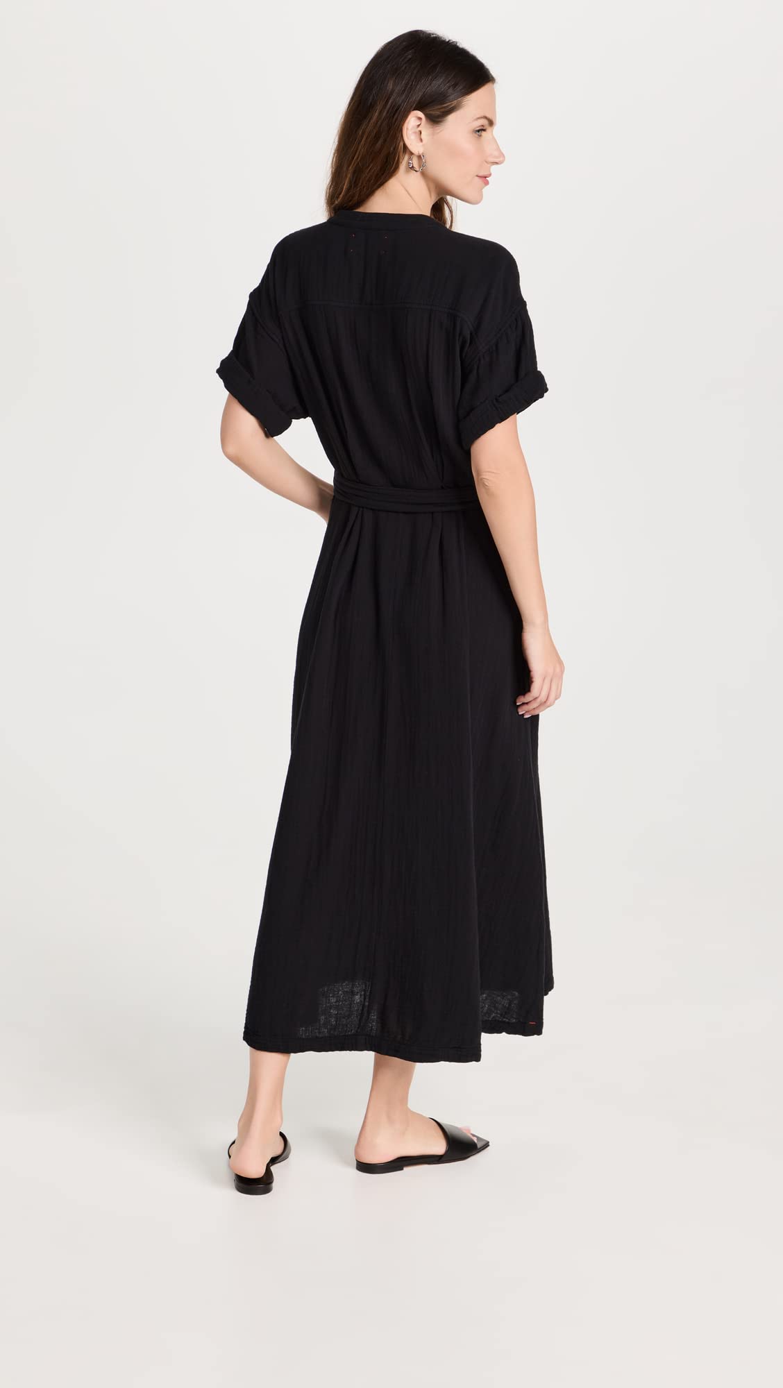 XIRENA Women's Cate Dress - Flowy Summer Midi Dress with Short Sleeves, Casual Boho Style for Beach, Vacation & Everyday Wear