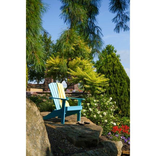 Premium Lakeside Adirondack Chair - Comfortable Outdoor Patio Furniture for Relaxing by the Water - Perfect for Backyards, Gardens, and Beachfronts