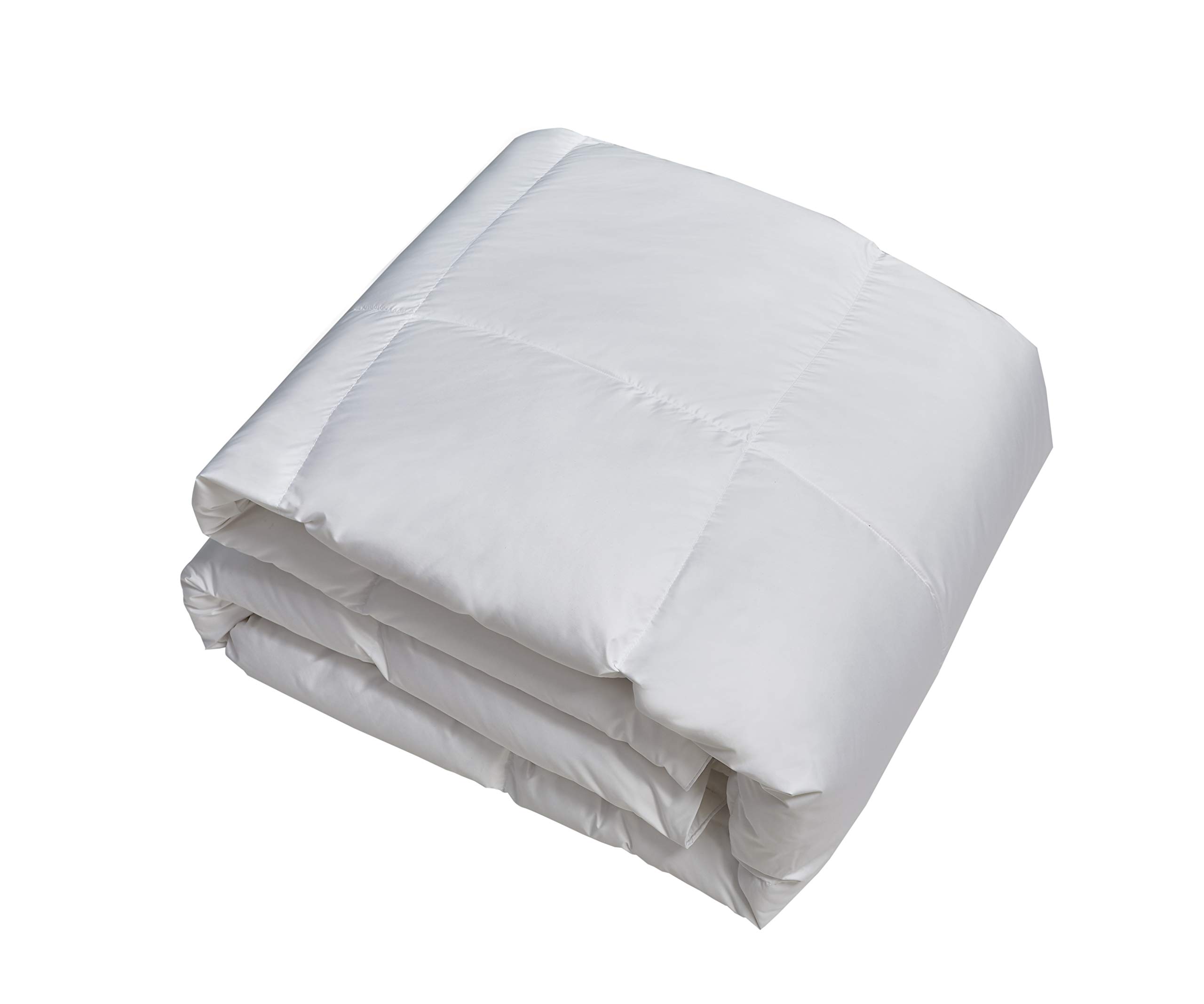 Kathy Ireland Ultra Soft Nano Touch All Season White Down Fiber Comforter - King Size, Hypoallergenic & Breathable for Year-Round Comfort - Perfect for Master Bedroom, Guest Room, and Luxury Hotels