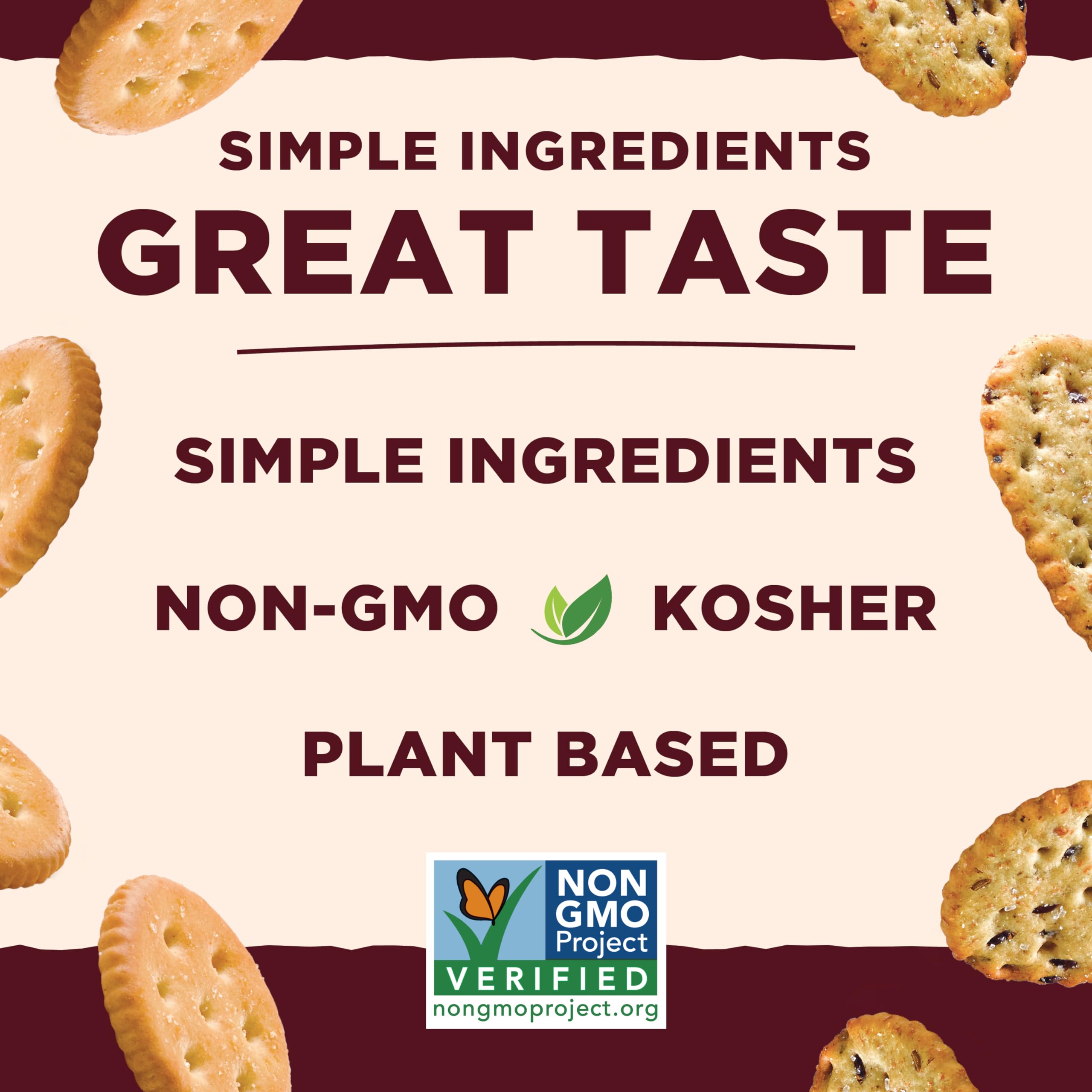 Back to Nature Crispy Wheat Crackers - Dairy Free, Non-GMO, Vegan, Made with Whole Wheat Flour & Sea Salt, Healthy Snacks for Adults & Kids, 8 Ounce (Pack of 6) - Perfect for Lunchboxes, Parties, and On-the-Go Snacking