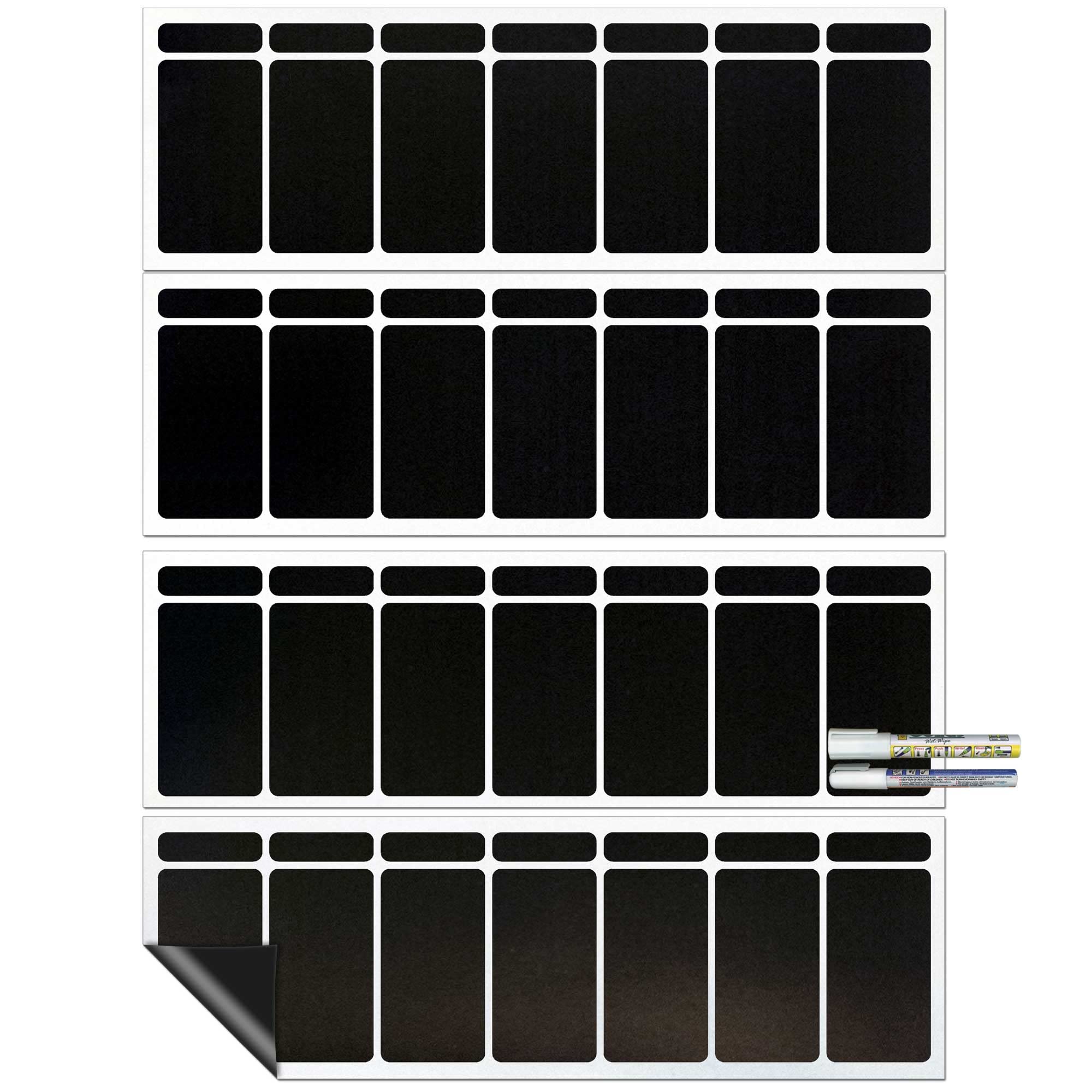 Cohas Magnetic 7-Day Large Calendar with White Markers & Blackboard - 4 Week Planner for Fridge, Office, or Classroom Organization