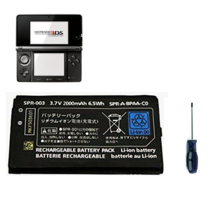 Original Nintendo 3DS XL SPR 003 Replacement Battery - High Capacity Extended Life - Perfect for Gaming on the Go, Travel & Long Play Sessions