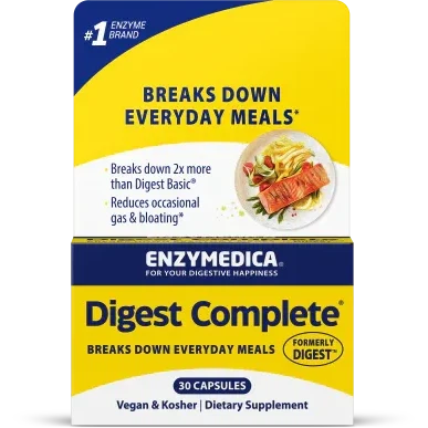 Enzymedica Digest Complete - High Potency Digestive Enzymes for Gut Health & Bloating Relief - Supports Digestion of Carbs, Proteins & Fats - Ideal for Meals, Travel & Digestive Comfort