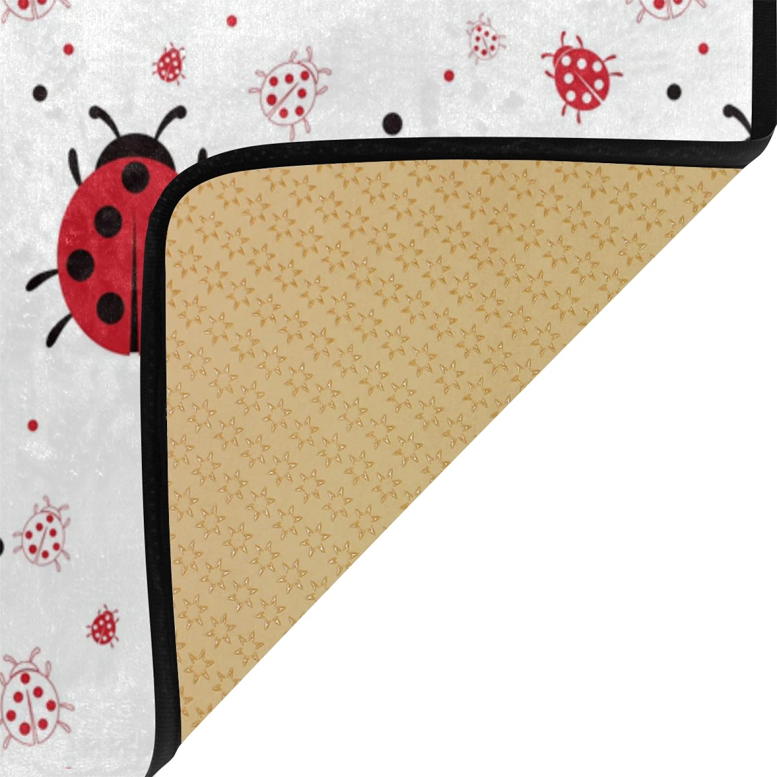 SUABO Non-Slip Ladybugs Kitchen Mat - 39