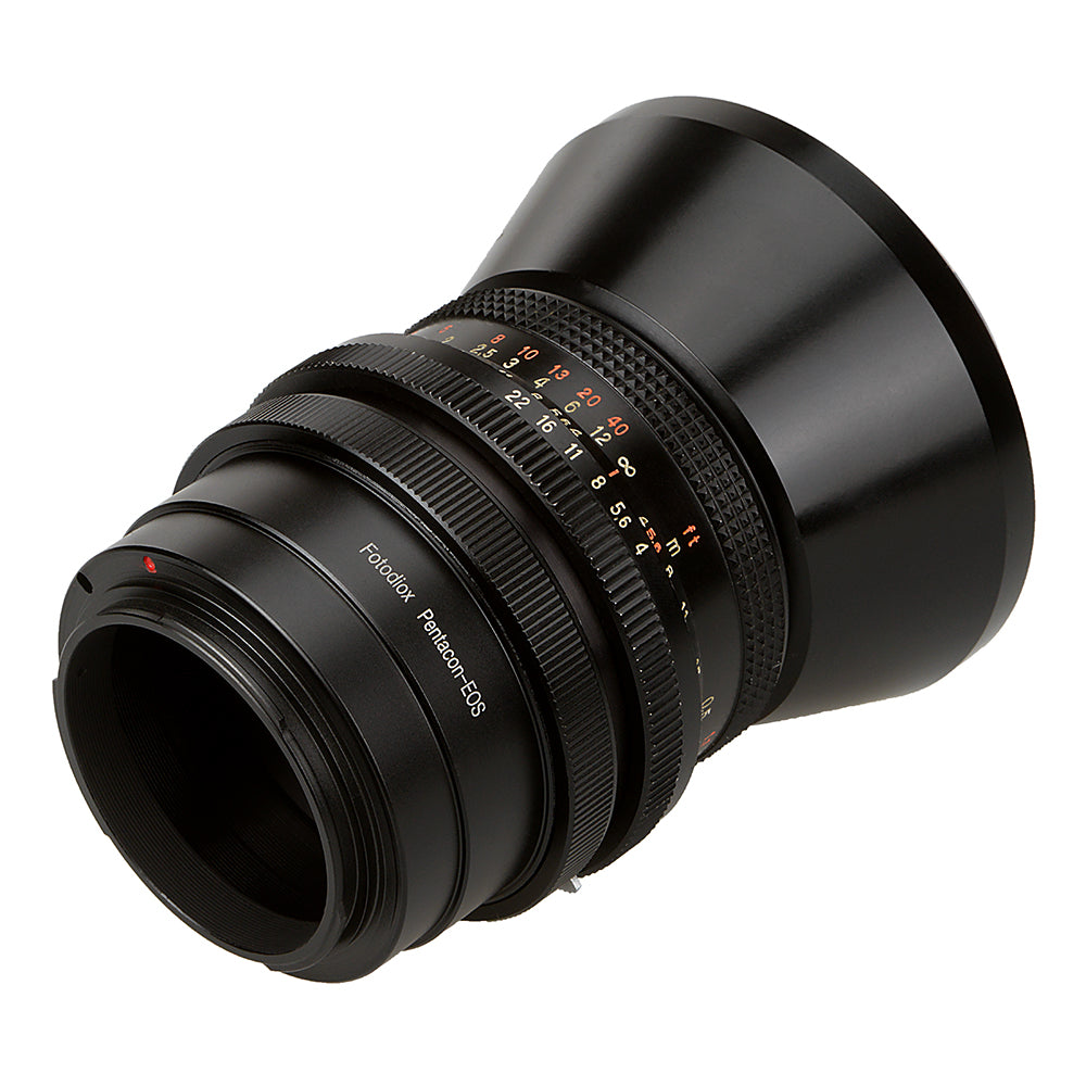Fotodiox Lens Mount Adapter - Pentacon 6 (Kiev 66) to Canon EOS EF/EF-S with v10 Focus Chip - Compatible with DSLR Cameras for Professional Photography & Videography