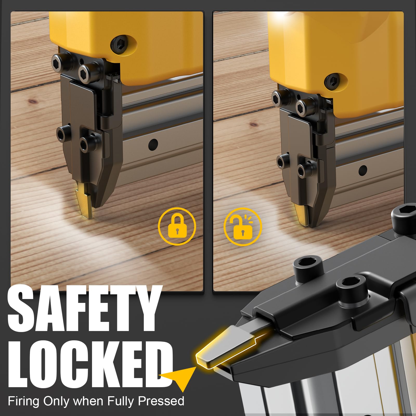 DEWALT 20V Brushless Cordless 18 Gauge Brad Nailer - 1000 Nails Included, 5/8