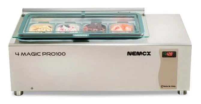 Nemox Pro 100 Compact Countertop Freezer - 3.5 Cu Ft Energy Efficient Mini Freezer for Home, Office, Dorm or RV - Perfect for Storing Frozen Foods, Ice Cream & Beverages